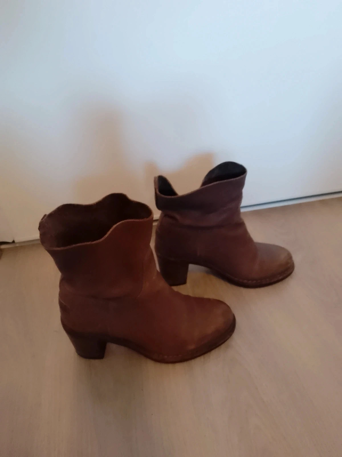 Botas femininas 38 shabbies em couro natural – photo 2